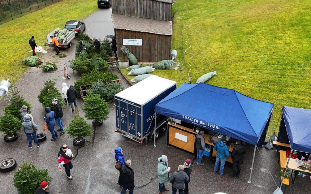 Comback Tannenbaumevent Luftaufnahme